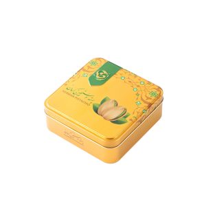 پسته اکبری دستچین رضا جعبه فلزی کادویی