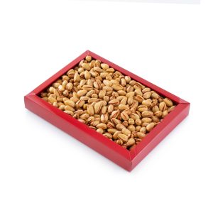 جعبه کادویی پسته اکبری رضا طرح گل و مرغ